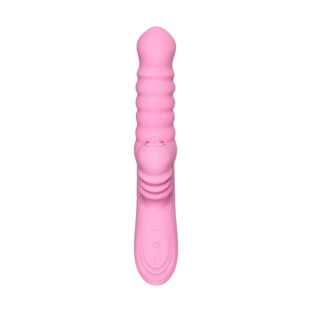 Jos Lixy vibrator, with the up & Down function, silicone, pink color, 23 cm-7