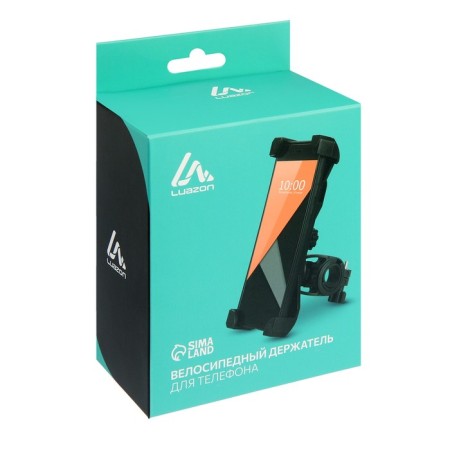 Bicycle holder for the phone Luazon, up to 185x95 mm, black-10