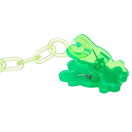 Nipple set - a dummy with a holder, SL, KL +6 months, with a cap "Butterfly", green-7
