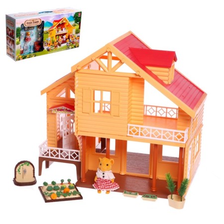 House-dacha for animals, with furniture and accessories
