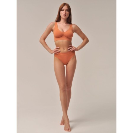 Women's Thong panties with high landing String, size 48-50, Caramel color-2