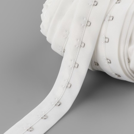 Braid with hooks, 27 mm × 45 ± 1 m, white color-4