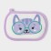 Baby washcloth for swimming up the Kitten, 12 × 8 cm, purple