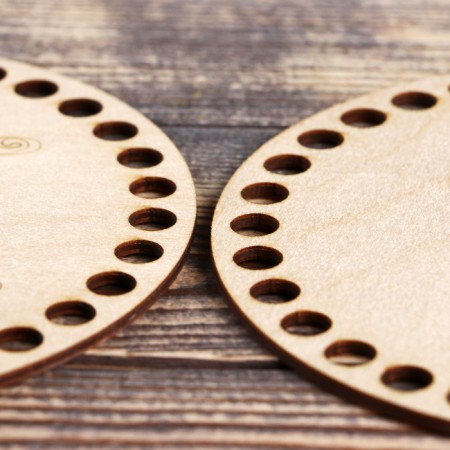 A set of blanks for knitting "Pig a case", bottom from plywood, 3 mm (2 in 1), size 15 cm-1