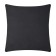 Pillowcase Ethel 70x70, black color, 100% cotton, calico 125g/m2
