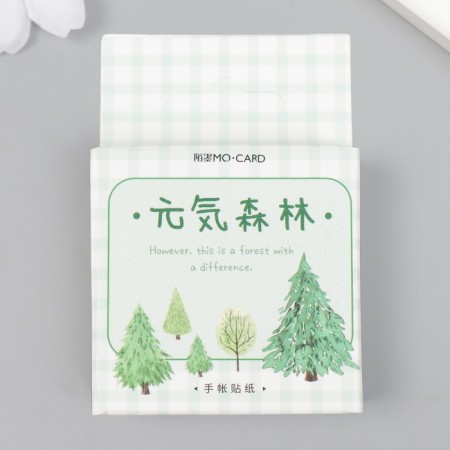 Stickers for creativity "Trees" set 45 pcs 4.4x4.4x1.1 cm-3