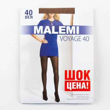 Tights female nylon, Malemi Voyage 40 den, tan color (Daino), size 3-1
