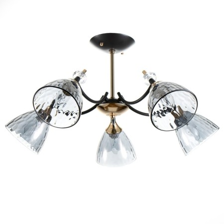 Svetogor chandelier "Task" 5x60W E27 black/gold