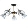 Svetogor chandelier "Task" 5x60W E27 black/gold