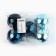 Christmas balls New Year, for the New Year, D = 6 cm, 5 pcs., Blue and blue color