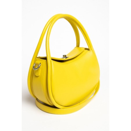 Bag Cross-Body Women's, genuine leather, Ludor yellow, 23x11x14 cm-1