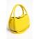 Bag Cross-Body Women's, genuine leather, Ludor yellow, 23x11x14 cm