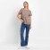 T-shirt female, brown color, size 42-44 (m)
