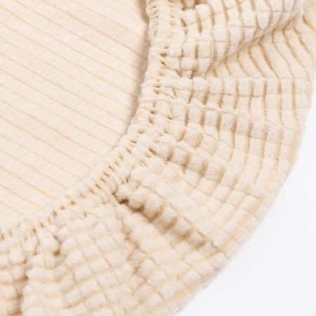 Case for chair Comfort Knitwort Jacquard, Cream color, 100% polyester-2