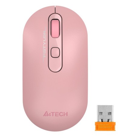 Mouse A4Tech FSTYLER FG20 Pink Optical (2000DPI) Wireless USB for laptop (4BUT) 1029444-2