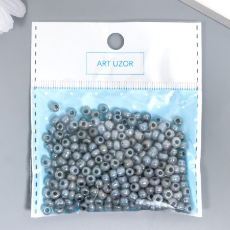 Glass glass 6/0 "Color middle. Gray" 30 g-2