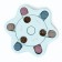 Intellectual toy for treats "Star", 24 x 3 cm, blue