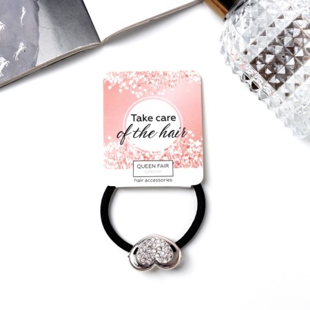 Hair elastic band "prestige" heart-1