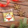 BOPP package with sticky tape, "snowman", 7 x 7+3cm