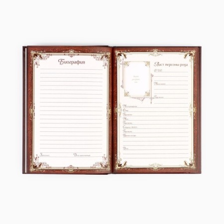 The genealogy book in the box "Family Tree", 56 sheets, 20 x 26 cm-15