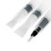 A set of calligraphic brushes nylon, flat, 3 pieces: No. 4, 7, 10, with a tank