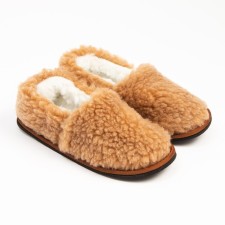 Male slippers, brown color, size 44
