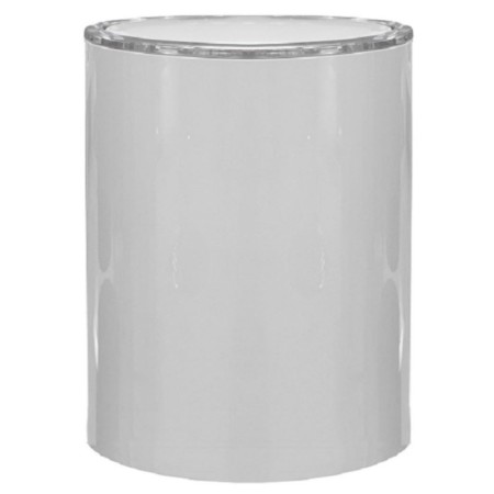 Garbage bucket with lid Lenox, white color-1