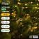 Garland “thread” 10 m dew, ip44, silver thread, 100 led, yellow glow, 2 modes, solar battery