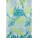 Foliage bathroom curtains, 180x200 cm, PVC, green color