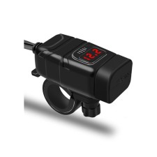 Charger for the steering wheel Moto with a toggle switch, USB + 3.0 Type-C, wire 40 cm