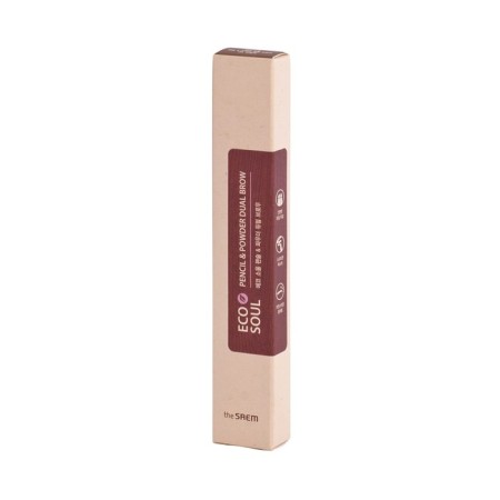 Eyebrow Pencil Pencil & Powder Dual Brow 03.Black Gray eyebrows-1