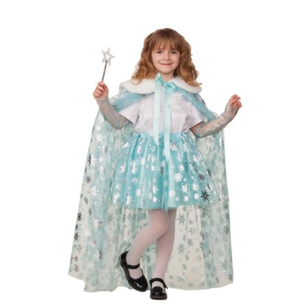 Carnival "Princess Cloak" Biryuza Snowflake Fatin, R. 30, height 116 cm