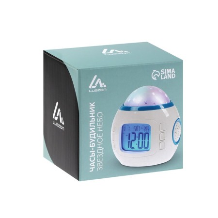 Luazon LB-10 "Star Sky" alarm clock, clock, 8 melodies, white-6