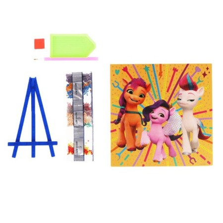 Set for children's creativity, diamond mosaic "My Little Pony", 20 × 20 cm-2