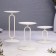 Set of candlesticks 10x20; 10x15; 10x10 cm, white