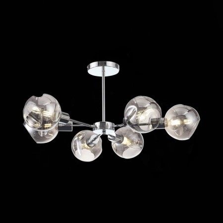 Ceiling EVOLUCE lamp. Sle155102-06. Gentore. 6x60 watts, E14, 65x65x35.5 cm, chromium color-9