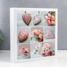 Фотоальбом на 500 фото "Сердечки" 10х15 см