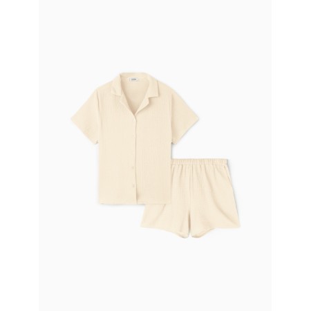 Female set (shirt, shorts) KAFTAN BASIC p. 44-46 milk