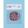 Folding mirror "stained glass", d = 7.3 cm, orange color