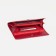 Women's wallet on the button, red color