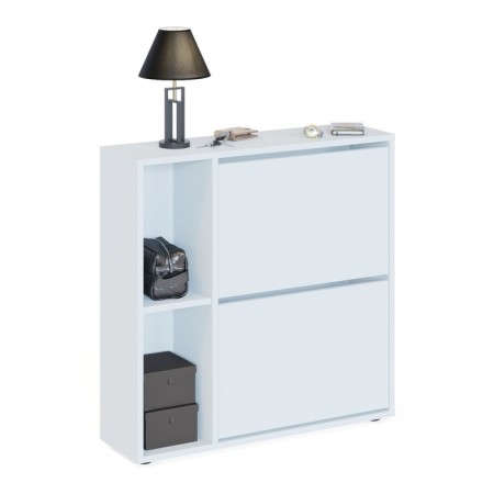 Tumbing for shoes "To-33", 769 × 224 × 771 mm, color white shag.