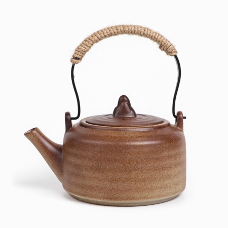 Handmade kettle for tea ceremony with a tea stove, 300 ml-1