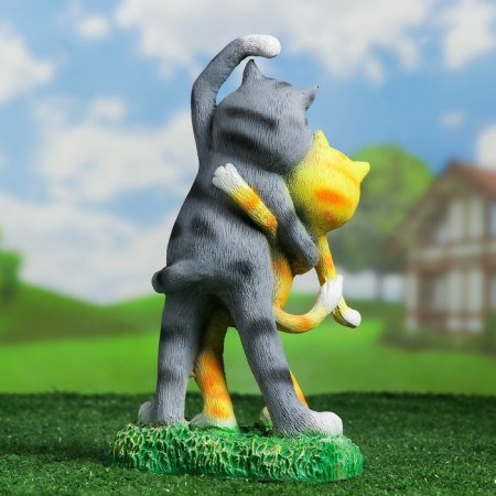 Garden figure "Cat March Forever" 32x18x12cm-1