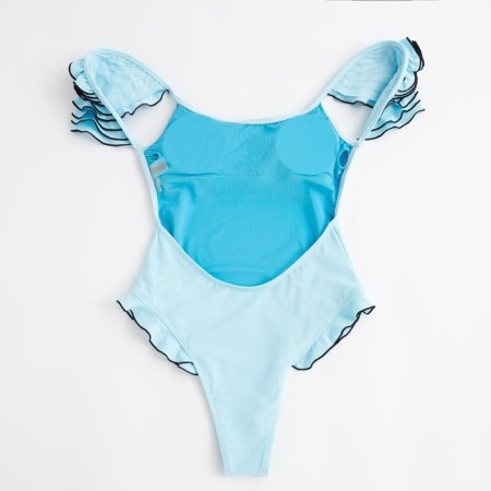Women's swimsuit Minaku "Summer Rose", size 48, blue color-7