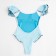 Women's swimsuit Minaku "Summer Rose", size 48, blue color