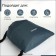 Bag for screed shoes, outer pocket, textura, gray color