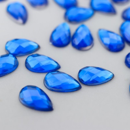 Decor for creativity Plastic "Rhinestones. Drive. Indigo" set of 100 pcs 0.6x0.4 cm