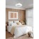 ORTONA backlight fan, 3x8.5W, LED, plastic, white, acrylic, milk