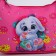 Children's bag, textile, “Bunny and donuts” 4 cm x 17 cm x 13 cm