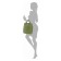Bag-rug-russk female, artificial leather, green 27x11x30 cm
